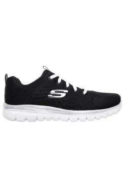 Sneakers nere con suola bianca in mesh e Memory Foam Graceful Get Connected-SKECHERS Outlet