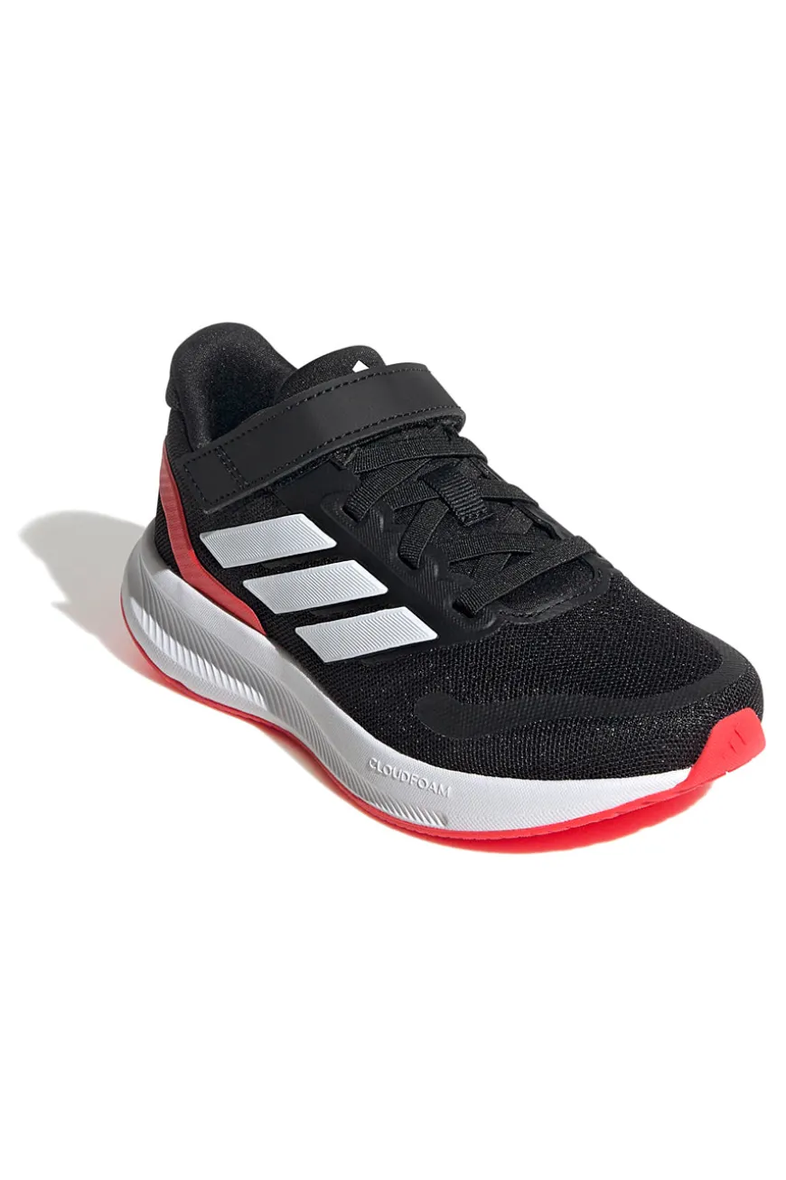 Sneakers nere con suola rossa e chiusura a strappo Adidas Runfalcon 5 EL C