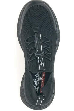 Sneakers Nere con Tomaia in Mesh e Chiusura Elastica AU25W107-AUSTRALIAN Hot