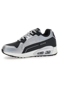 Sneakers nere e argento con fondo effetto air EV-810-EVERLAST Best