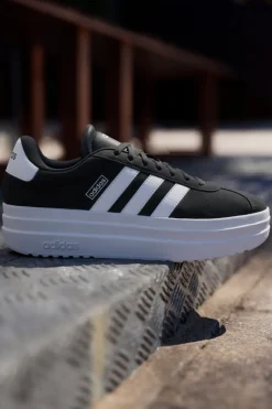 Sneakers Nere e Bianche Con Flatform VL Court Bold-ADIDAS Best