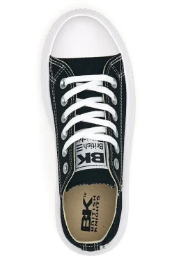Sneakers Nere e Bianche In Tela Con Platform Kaya Flow Low-BRITISH KNIGHTS Best