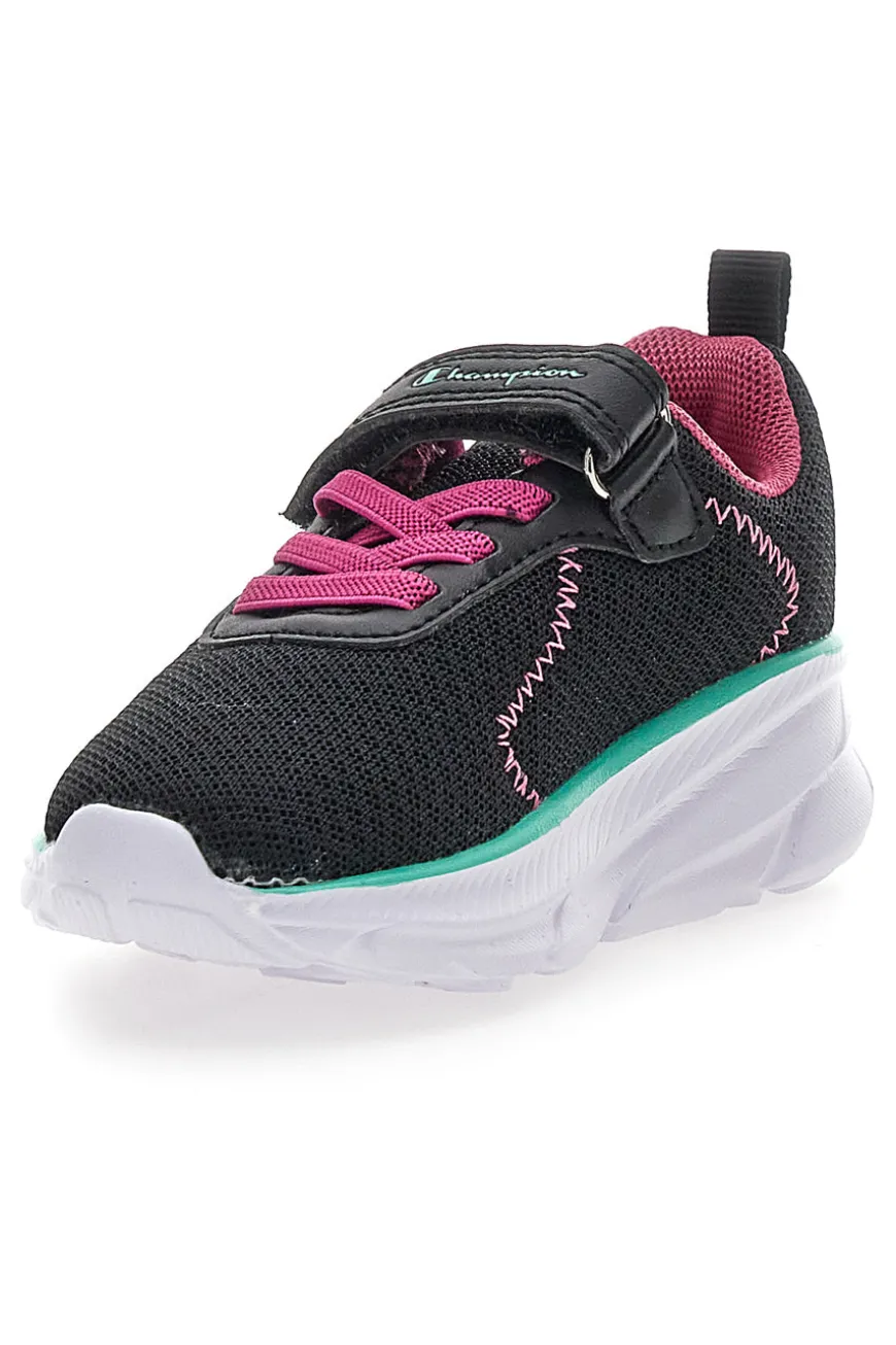 Sneakers nere e fuxia con strappo Champion HRO J G TD