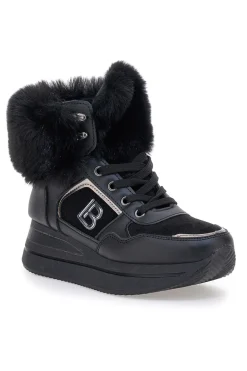 Sneakers nere imbottite con pelliccia sintetica 9257-LAURA BIAGIOTTI Sale