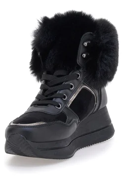 Sneakers nere imbottite con pelliccia sintetica 9257-LAURA BIAGIOTTI Sale