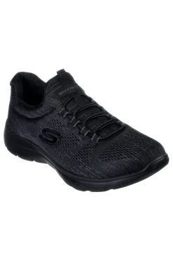 Sneakers nere in mesh con Memory Foam Summits Fun Flare-SKECHERS