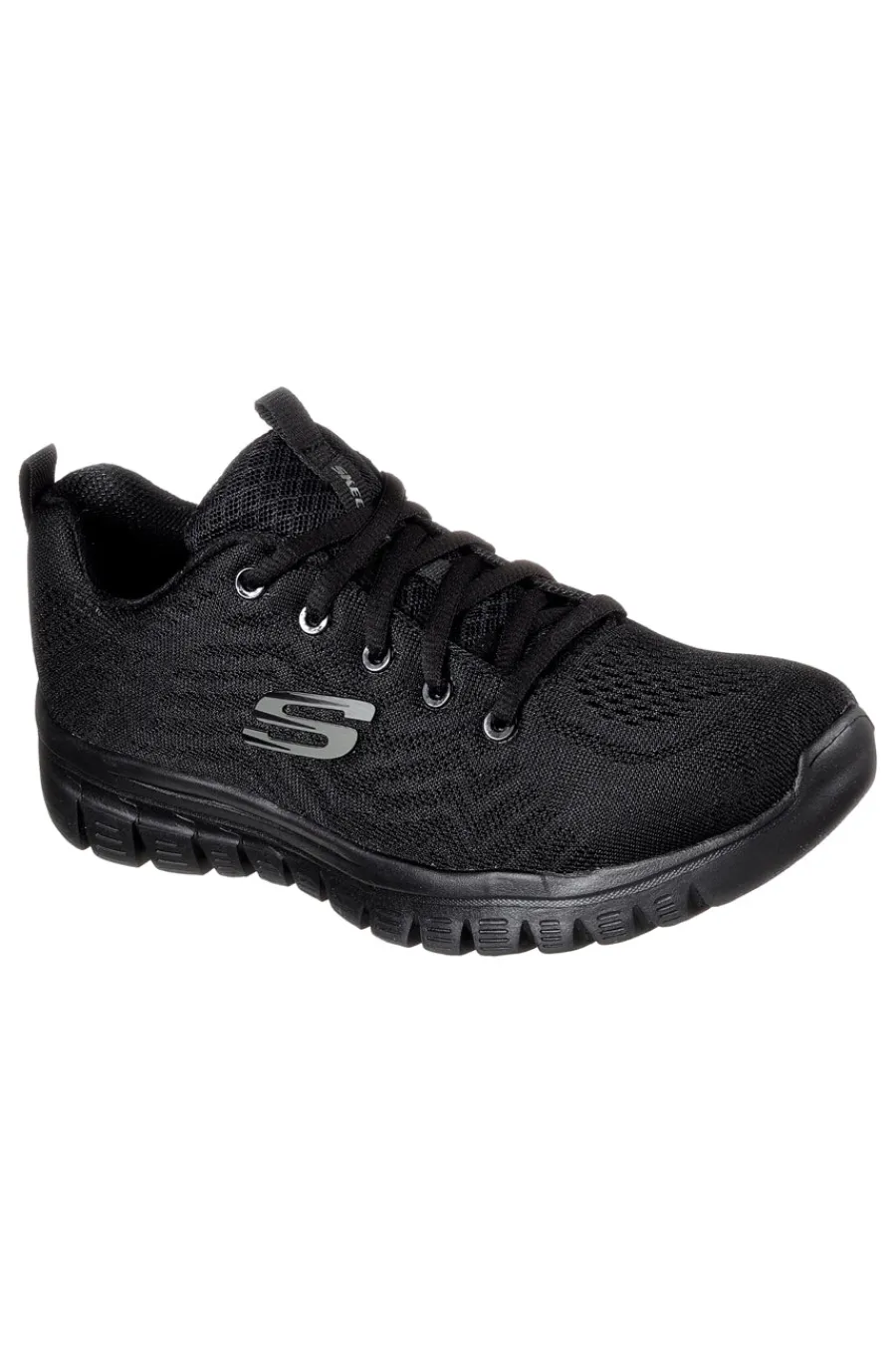 Sneakers nere in mesh con Memory Foam Graceful Get Connected-SKECHERS New