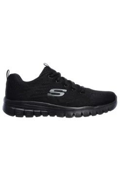 Sneakers nere in mesh con Memory Foam Graceful Get Connected-SKECHERS New