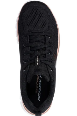 Sneakers nere in mesh con Memory Foam Graceful Get Connected R-Sport-SKECHERS New