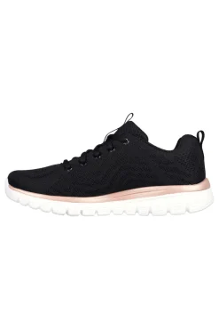 Sneakers nere in mesh con Memory Foam Graceful Get Connected R-Sport-SKECHERS New