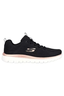 Sneakers nere in mesh con Memory Foam Graceful Get Connected R-Sport-SKECHERS New
