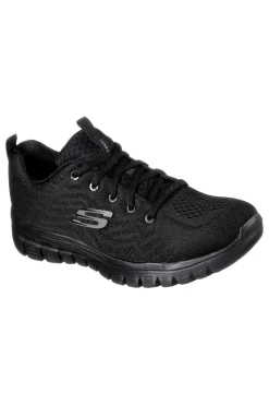 Sneakers nere in mesh con Memory Foam Graceful Get Connected-SKECHERS Hot