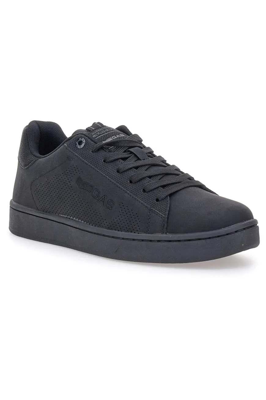 Sneakers nere in simil nabuk con logo traforato Gas GAM524117