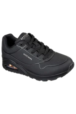 Sneakers nero con suola ammortizzata Uno Stand On Air-SKECHERS New