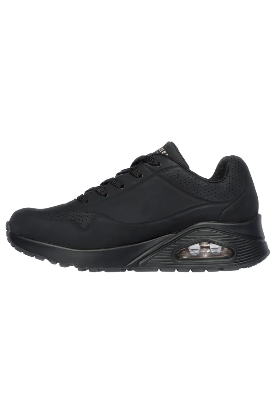Sneakers nero con suola ammortizzata Uno Stand On Air-SKECHERS New
