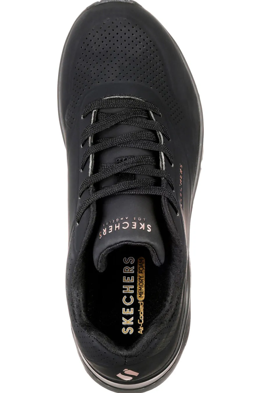 Sneakers nero con suola ammortizzata Uno Stand On Air-SKECHERS New