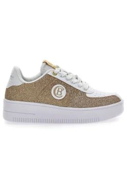 Sneakers Platform Bipolar Glitter oro-COTTON BELT Hot