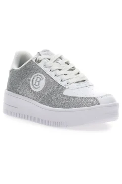 Sneakers Platform Bipolar Glitter Argento-COTTON BELT Sale