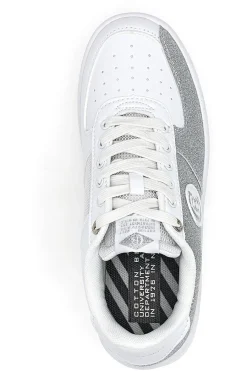 Sneakers Platform Bipolar Glitter Argento-COTTON BELT Sale
