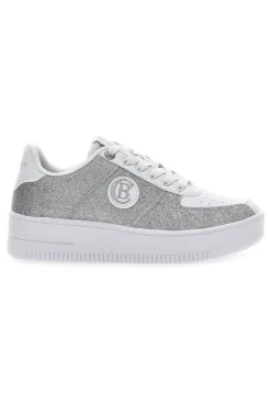 Sneakers Platform Bipolar Glitter Argento-COTTON BELT Sale