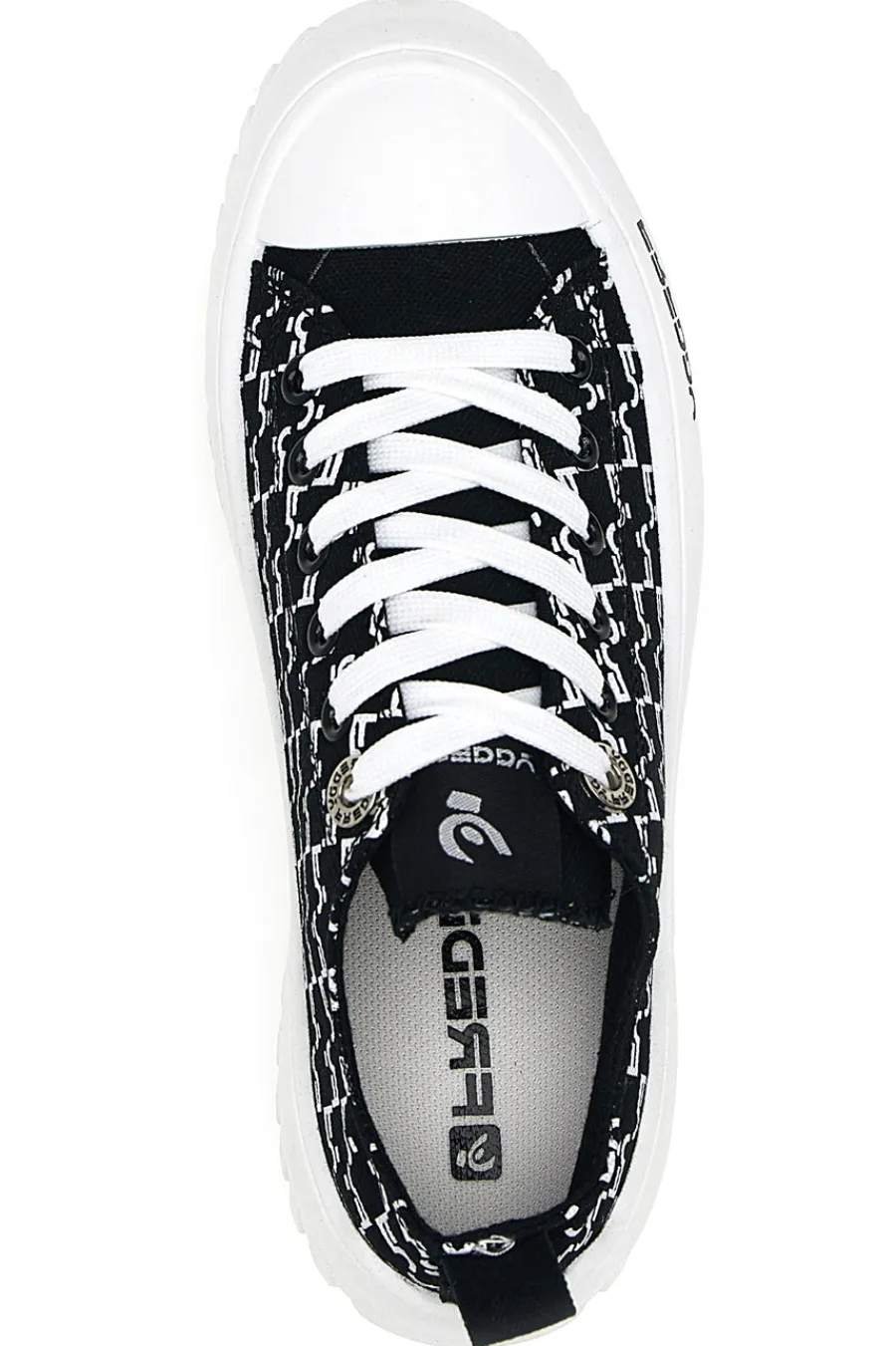 Sneakers Platform Nere 7582-FREDDY Clearance