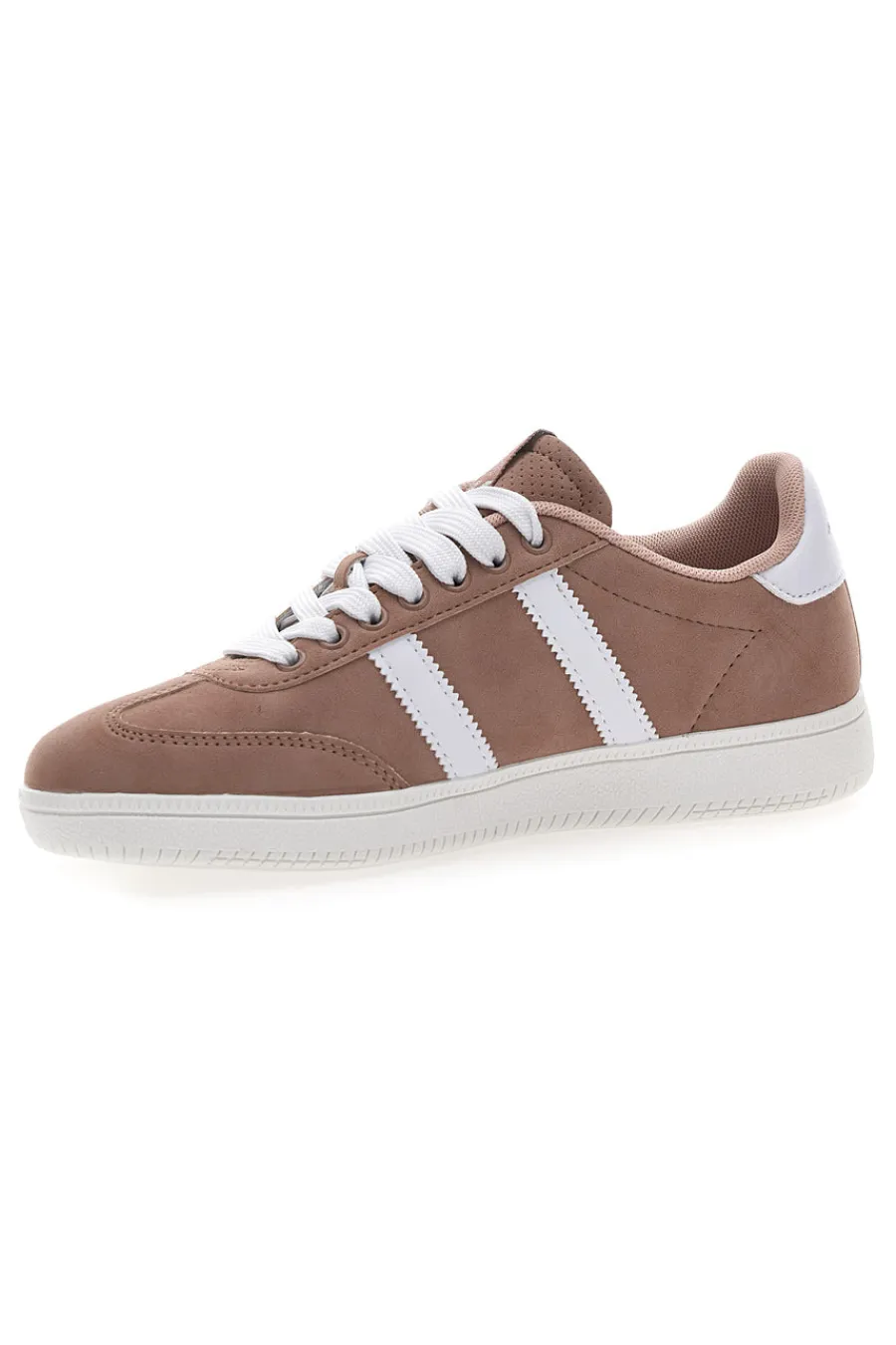 Sneakers Rosa con Bande Laterali Bianche AMELIE SD-COTTON BELT Clearance
