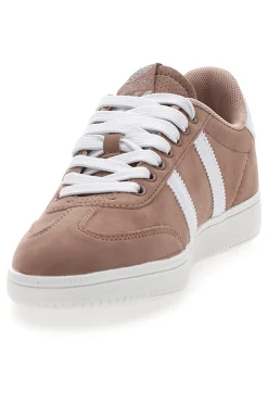 Sneakers Rosa con Bande Laterali Bianche AMELIE SD-COTTON BELT Clearance