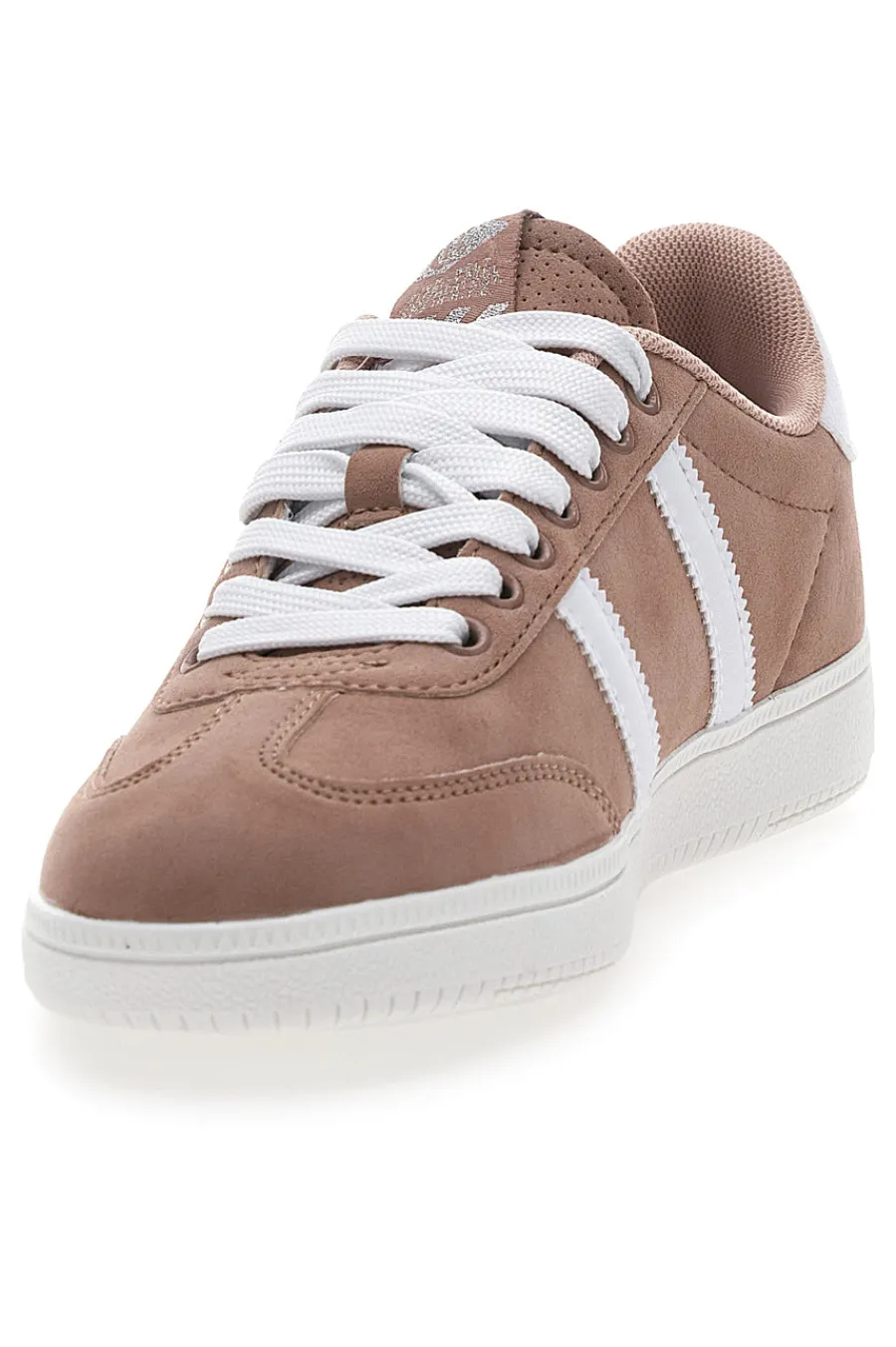 Sneakers Rosa con Bande Laterali Bianche AMELIE SD-COTTON BELT Clearance