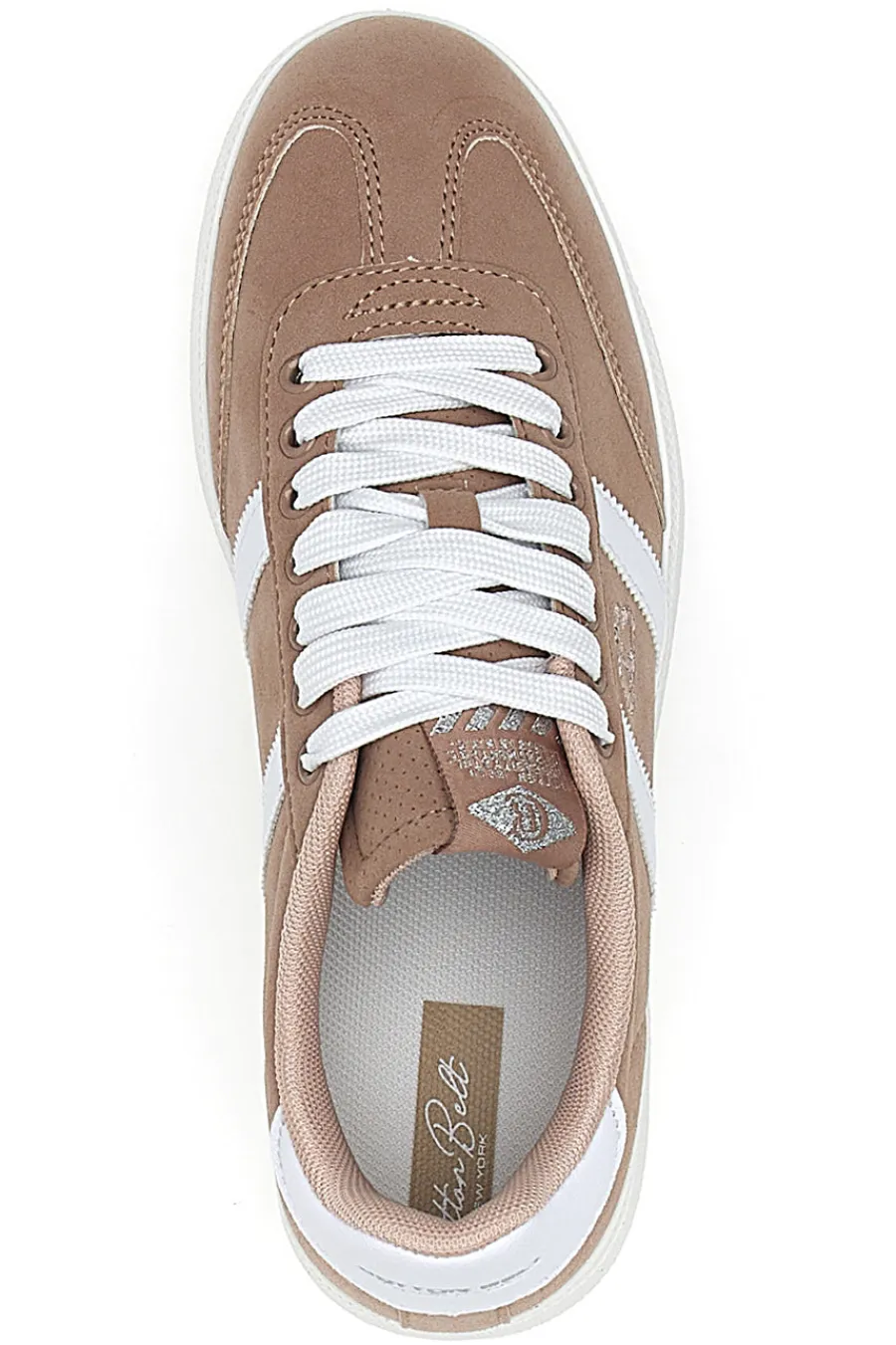 Sneakers Rosa con Bande Laterali Bianche AMELIE SD-COTTON BELT Clearance