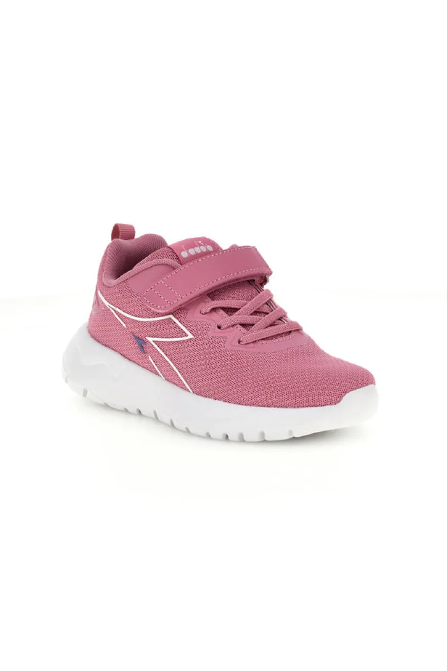 Sneakers rosa con chiusura a strappo Diadora Evo Run Ps