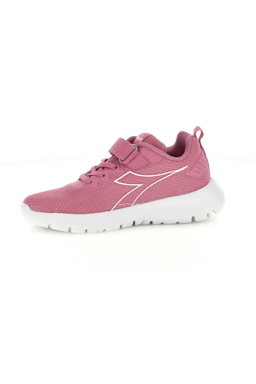 Sneakers rosa con chiusura a strappo Diadora Evo Run Ps