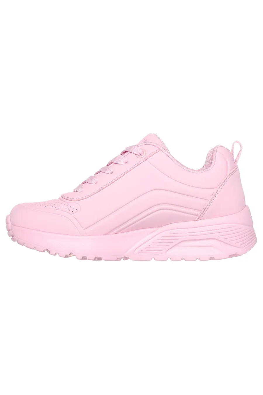 Sneakers rosa con zip laterale e platform Uno Lite Easy Zip-SKECHERS New