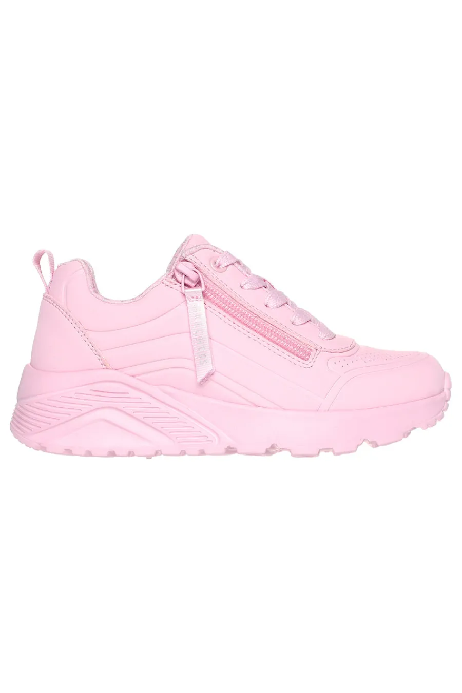 Sneakers rosa con zip laterale e platform Uno Lite Easy Zip-SKECHERS New