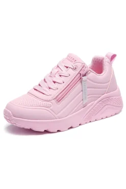 Sneakers rosa con zip laterale e platform Uno Lite Easy Zip-SKECHERS New