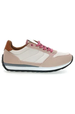 Sneakers rosa e bianche con lacci GB2015-FIRST LADY