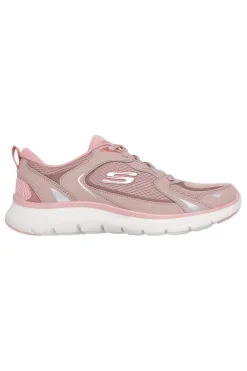 Sneakers rosa in mesh con memory foam Flex Appeal 5.0 Retro Rush-SKECHERS Outlet