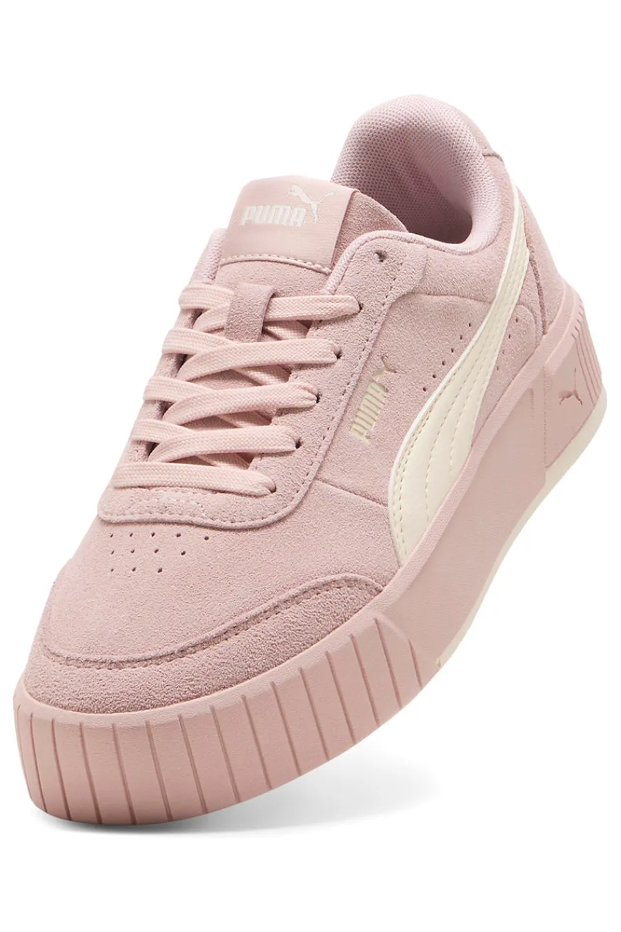 Sneakers rosa in suede con suola rialzata CARINA MIA SD-PUMA New