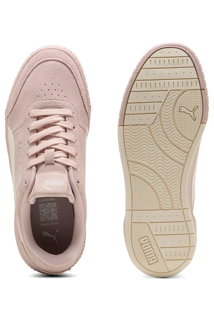Sneakers rosa in suede con suola rialzata CARINA MIA SD-PUMA New