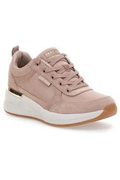 Sneakers rosa nude con zeppa e dettagli metallici Billion 2 Prissy N Plush-SKECHERS Sale