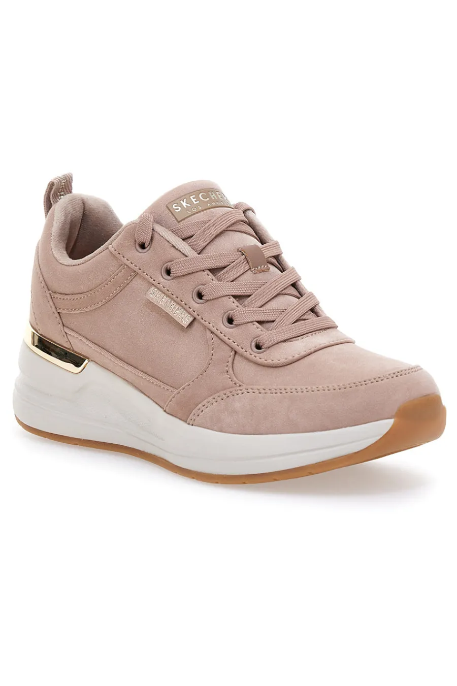 Sneakers rosa nude con zeppa e dettagli metallici Billion 2 Prissy N Plush-SKECHERS Sale