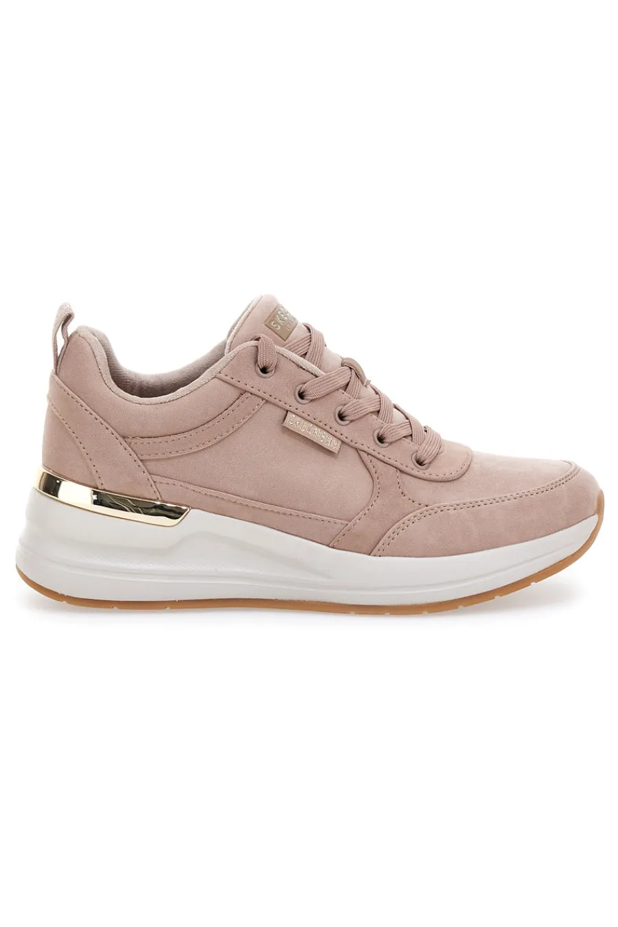 Sneakers rosa nude con zeppa e dettagli metallici Billion 2 Prissy N Plush-SKECHERS Sale