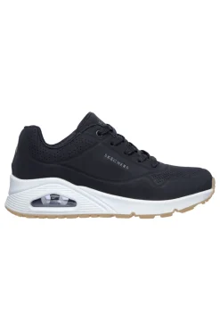 Sneakers Uno Stand On Air Nere e Bianche-SKECHERS New