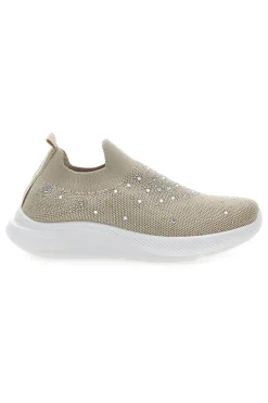 Sneakers Slip On con Tomaia in Mesh e Pietre Decorative CS1226-CANGURO Discount