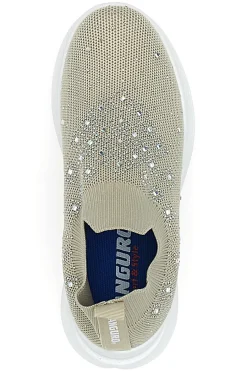 Sneakers Slip On con Tomaia in Mesh e Pietre Decorative CS1226-CANGURO Discount