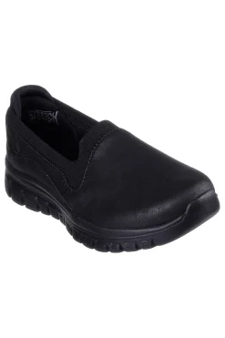 Sneakers Slip On Nere Vegan GRACEFUL LEANING IN-SKECHERS