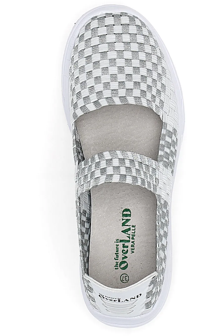 Sneakers Slip-on 9610 Bianche e Grigie-OVERLAND Online