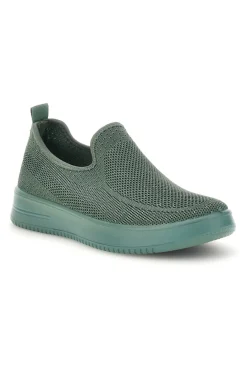 Sneakers slip on verdi in tessuto traforato tf2508059-MIO TEMPO Hot