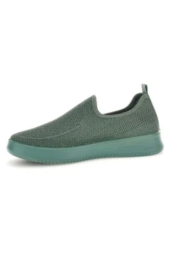 Sneakers slip on verdi in tessuto traforato tf2508059-MIO TEMPO Hot