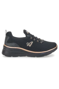 Sneakers Sportive Nere con Dettagli Oro Rosa AUX2W505-AUSTRALIAN Sale