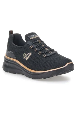 Sneakers Sportive Nere con Dettagli Oro Rosa AUX2W505-AUSTRALIAN Sale